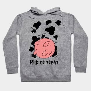 milk or treat cow halloween costume  for adults and kids Hoodie